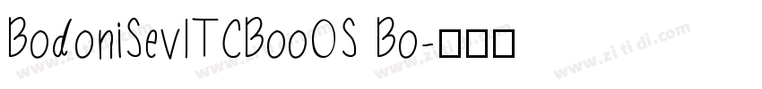 BodoniSevITCBooOS Bo字体转换